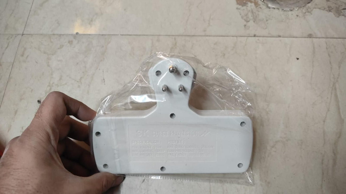 3 Pin Multi Plug Point  Cordless Wall Socket Extension Board